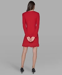 Karl Lagerfeld Paris Women's Double-Breasted Jacket Dress