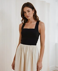 Modenaire Women's Two-Tone Halter Maxi Dress