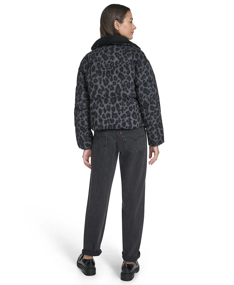 Levi's Women's Regular Wool Blend Western Puffer Jacket