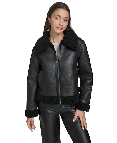 Levi's Women's Regular Faux Shearling Aviator Jacket