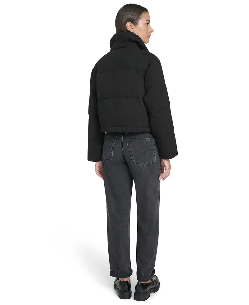 Levi's Women's Regular Cropped Cotton Puffer Jacket