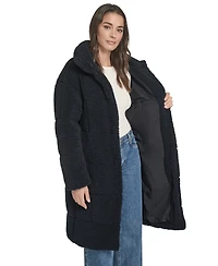 Levi's Women's Regular Sherpa Snap-Closure Teddy Coat