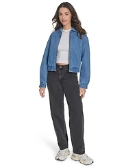Levi's Women's Laydown Collar Bomber Denim Jacket