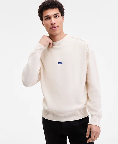 Hugo by Boss Men's San Casey Logo Badge Sweater