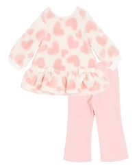 Rare Editions Girls 2T-6X 2-Piece Printed Pullover and Leggings Set