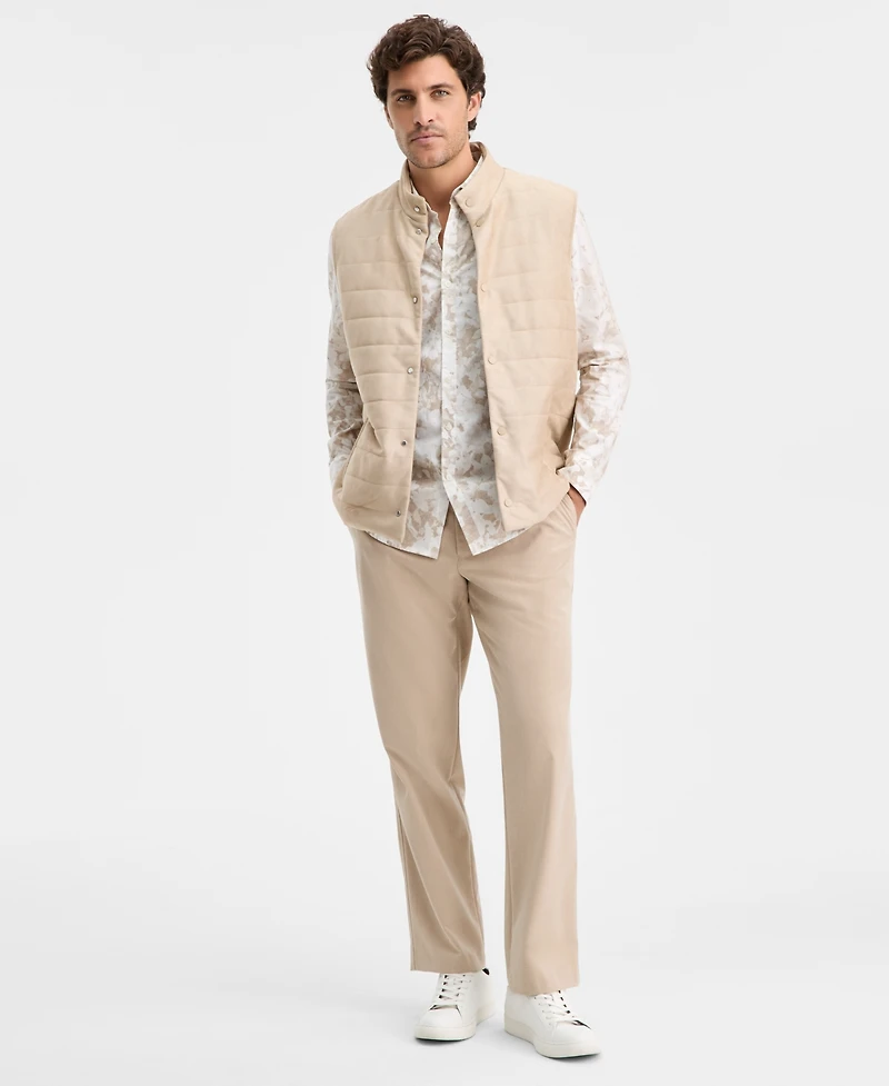 Alfani Men's Long-Sleeve Layered Botanical Shirt, Macy's Exclusive