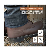 RefrigiWear Men's Men s Classic Brown Leather Composite Toe Work Boots - Durable, Comfortable, and Safe for Tough Jobs
