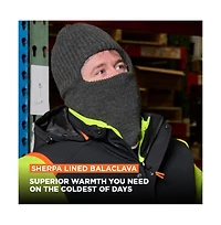 RefrigiWear Men's Sherpa-Lined Balaclava - Insulated Full-Face Winter Mask with Thermal Comfort