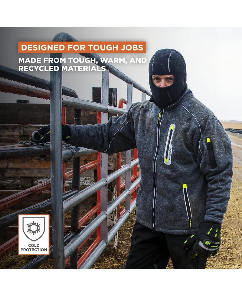 RefrigiWear Men's Extreme Dual-Layer Clava - Insulated, Windproof, Moisture-Wicking, Warm Winter Balaclava for Cold Weather