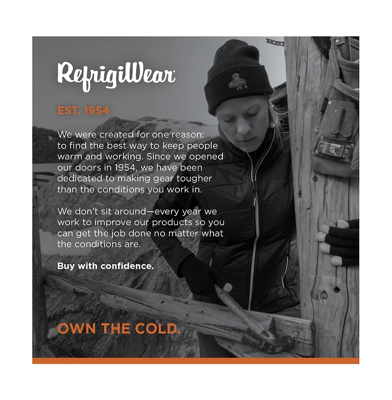 RefrigiWear Men's Touchscreen Gloves - Warm & Durable with Conductive Fingertips