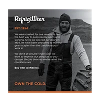 RefrigiWear Men's ChillShield Insulated Bib Overalls - Lightweight, Water-Repellent, Durable Workwear for Cold Weather