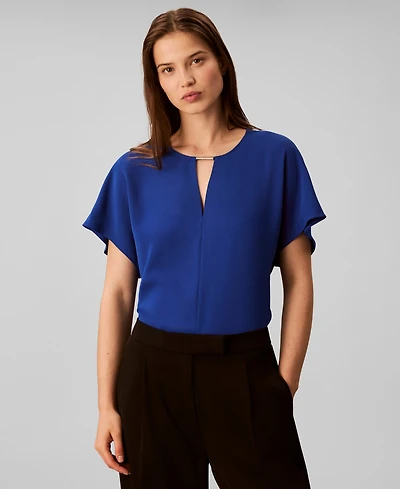 Calvin Klein Women's Short Sleeve Crewneck Top