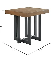 Intercon 22"" End Table in Dune