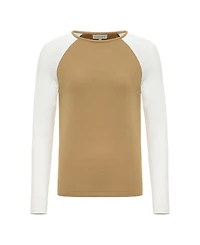Anatomie Women's Connie Sweater Knit Baseball Sleeve Shirt