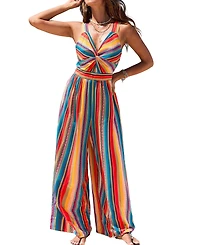Cupshe Women's Bold Beat Striped Jumpsuit