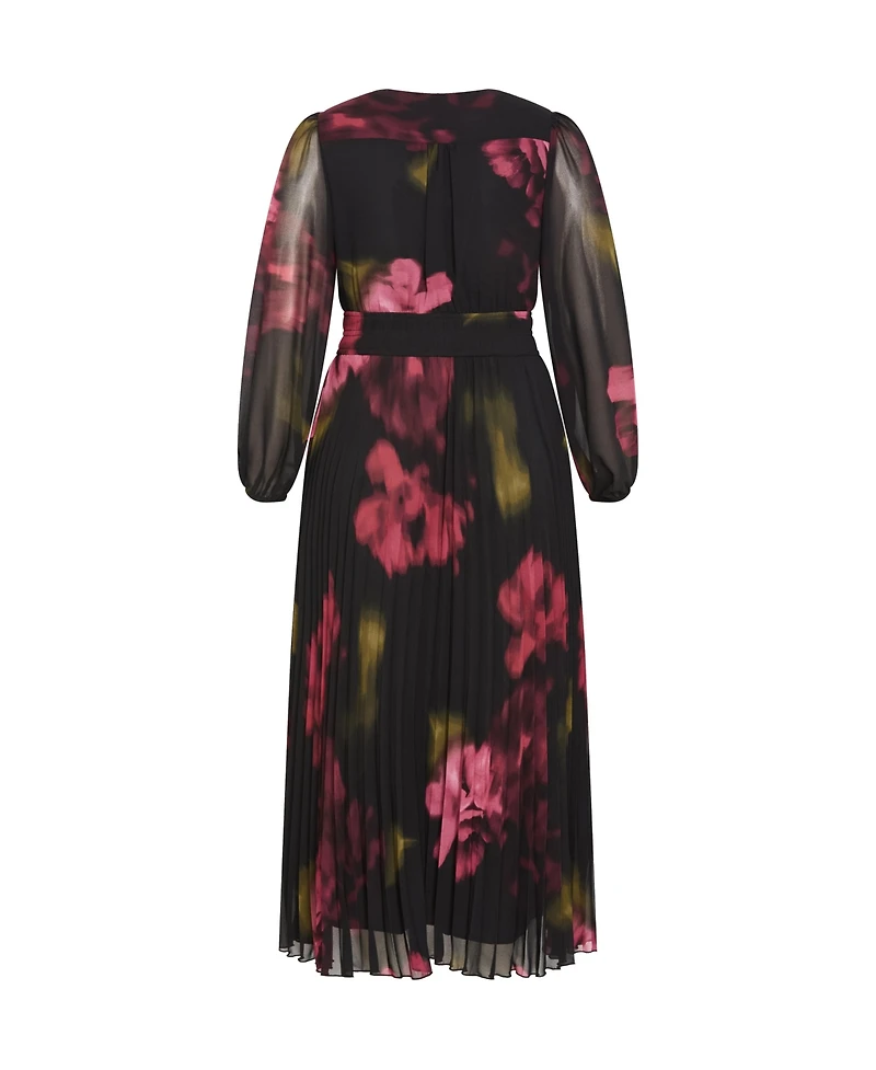 City Chic Women's Georgina Animal Print Dress