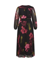 City Chic Women's Georgina Animal Print Dress