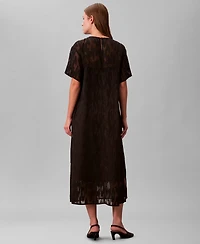 Calvin Klein Women's Short Sleeve Midi Dress