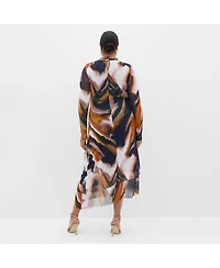 City Chic Women's Zia Print Ruched Dress