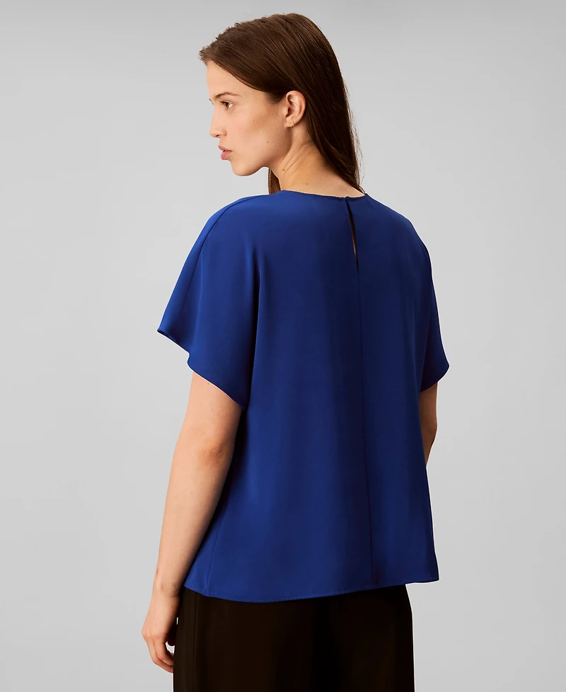 Calvin Klein Women's Short Sleeve Crewneck Top