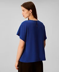 Calvin Klein Women's Short Sleeve Crewneck Top