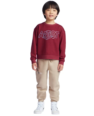 Color Lab Boys 3T-6X Graphic Print Crewneck Sweatshirt