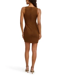 Siena Women's Studded Sleeveless Crew Neck Dress