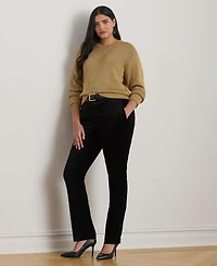 Lauren Ralph Plus Metallic Crew Neck Sweater