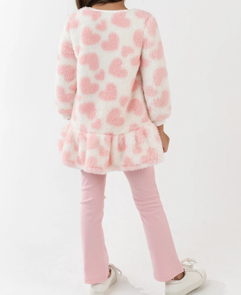 Rare Editions Girls 2T-6X 2-Piece Printed Pullover and Leggings Set