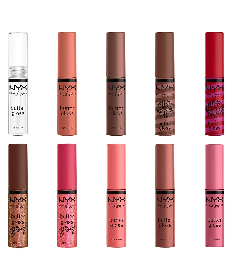 Nyx Professional Makeup 10-Pc. Holiday Butter Gloss Vault Gift Set