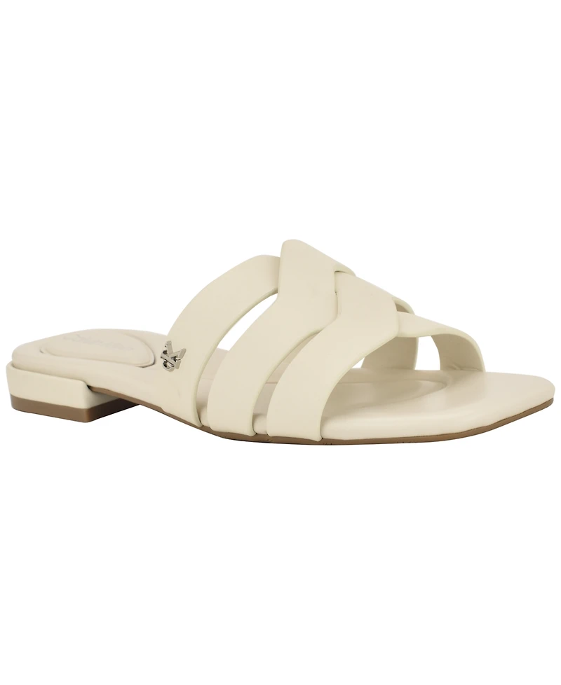 Calvin Klein Women's Tisha Slip-On Flat Sandals