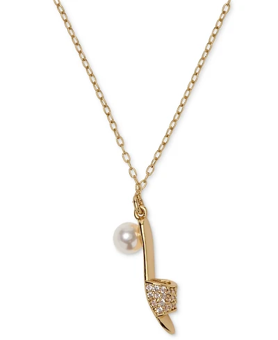 kate spade new york Cubic Zirconia and Imitation Pearl Life of The Party Necklace