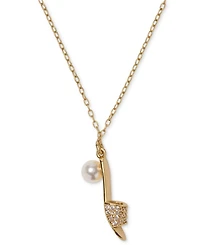kate spade new york Cubic Zirconia and Imitation Pearl Life of The Party Necklace