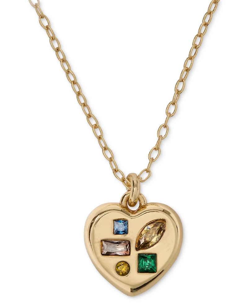 kate spade new york Cubic Zirconia Self-Love Club Pendant Necklace