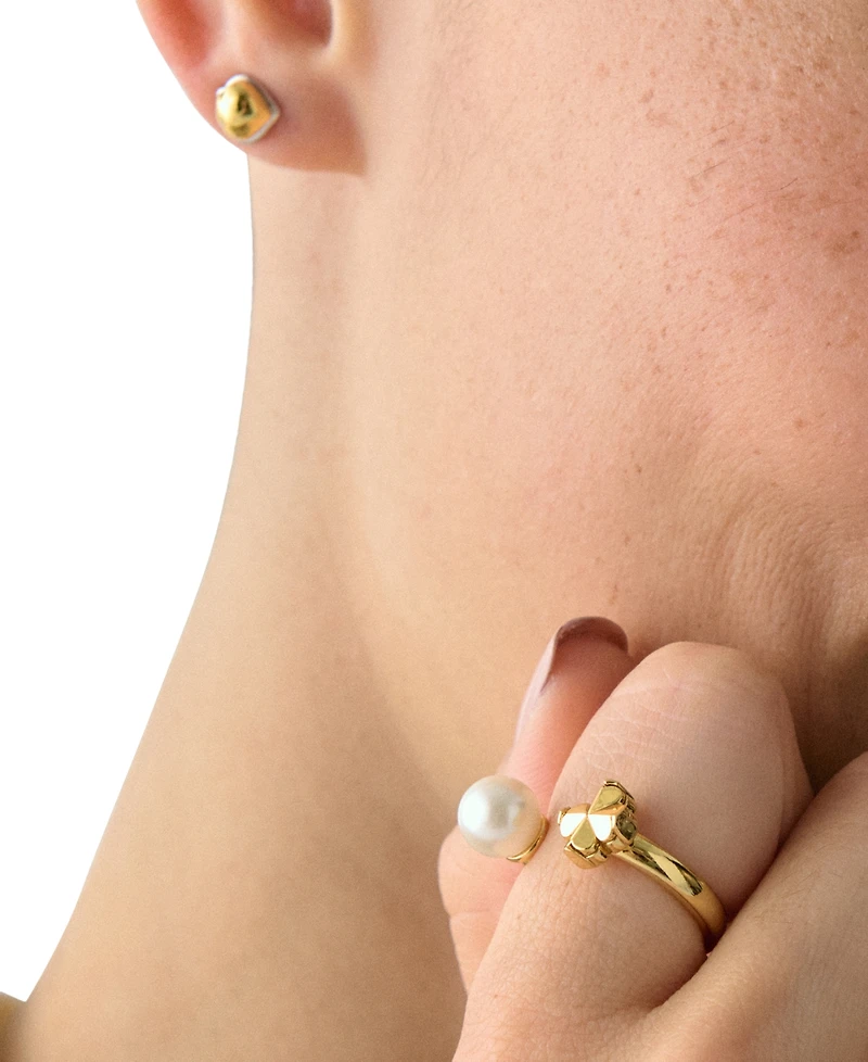 kate spade new york Imitation Pearl and Cubic Zirconia Flower Ring