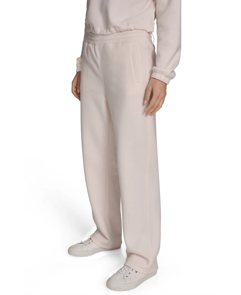 Calvin Klein Performance Women's High-Waist Straight-Leg Sweatpants
