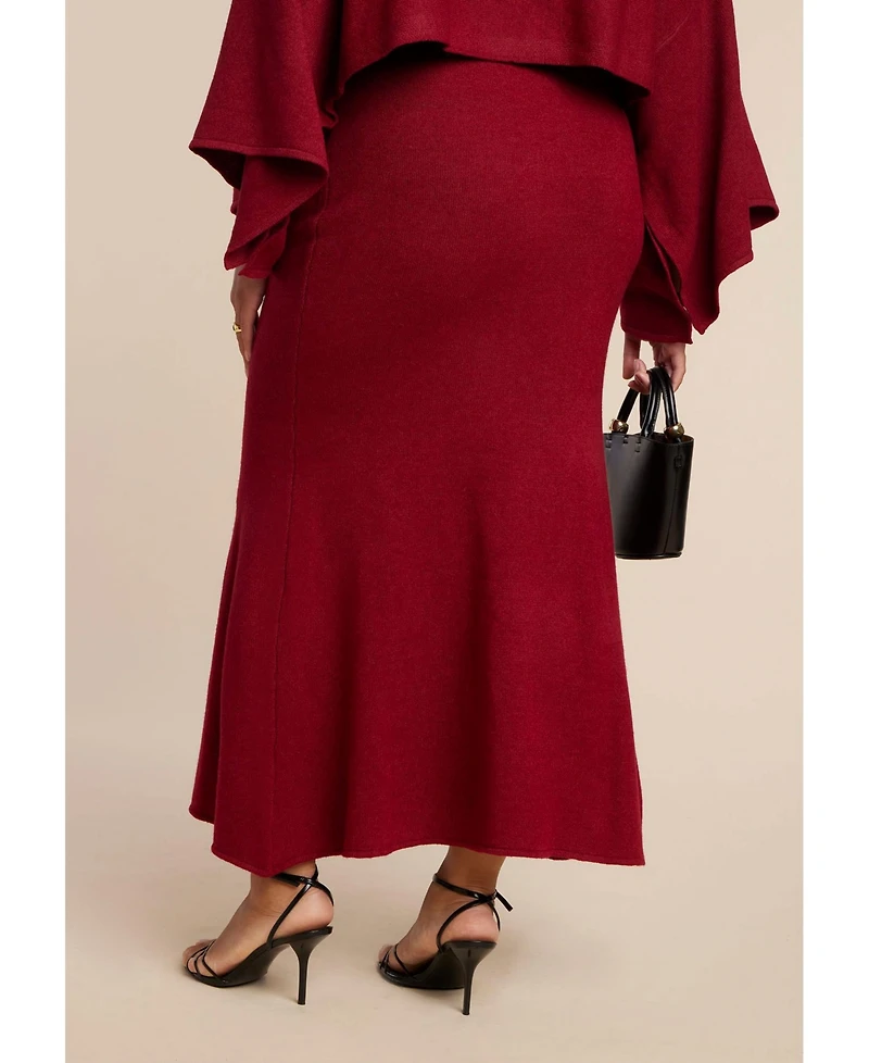Eloquii Women's Sweater Maxi Skirt