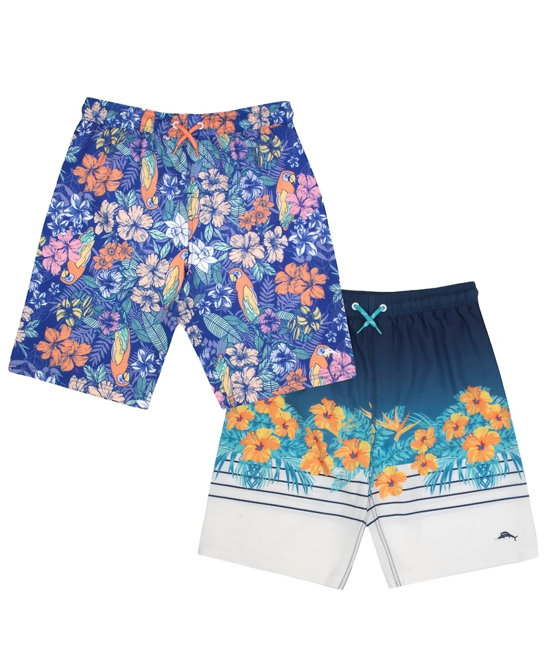Tommy Bahama Big Boys Summer Graphic 2-Piece Pull-On Swim Trunks Shorts Set