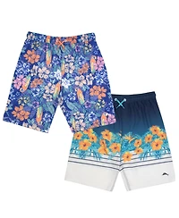 Tommy Bahama Big Boys Summer Graphic 2-Piece Pull-On Swim Trunks Shorts Set