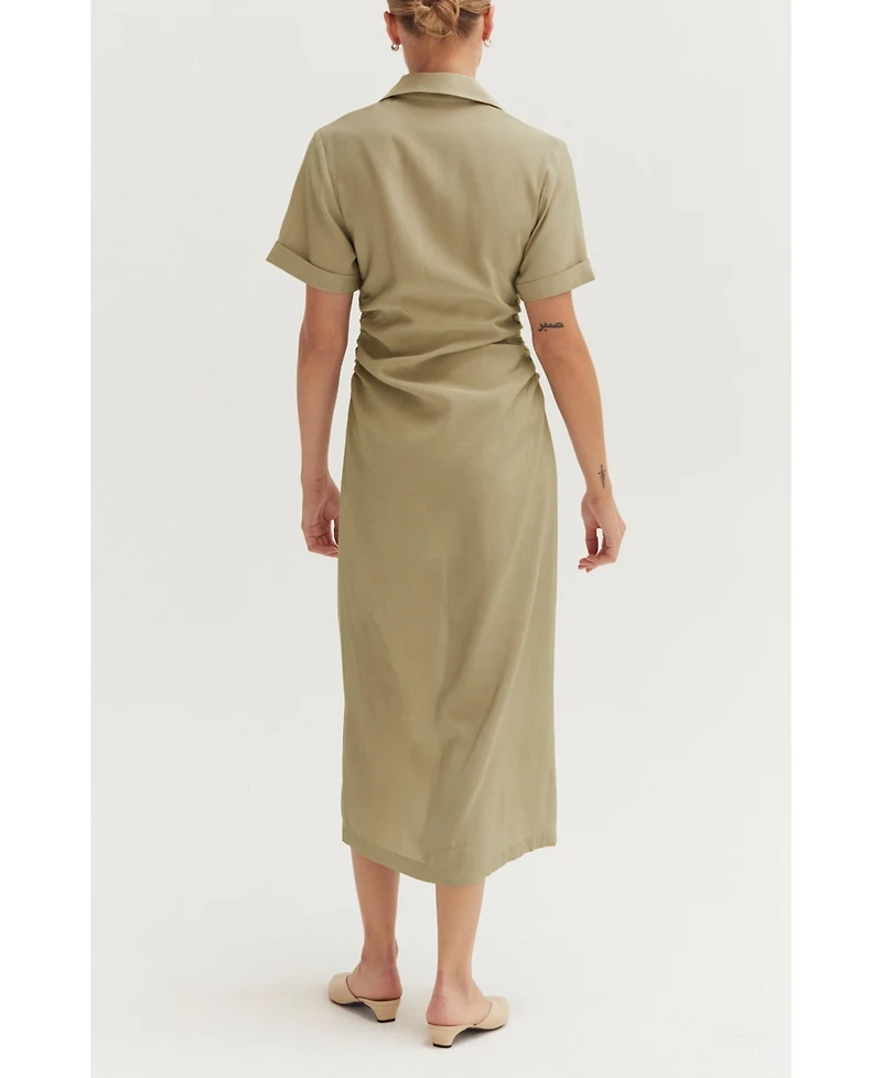 Crescent Women's Edith Button Up Shirt Dress