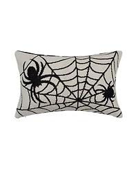 Halloween Spider Web Motif Accent Throw Pillow 16" x 24"