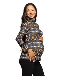 24seven Comfort Apparel Women's Maternity Long Sleeve Top