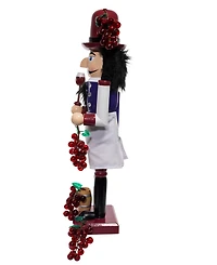 Kurt Adler 15-Inch Wooden Wine Nutcracker