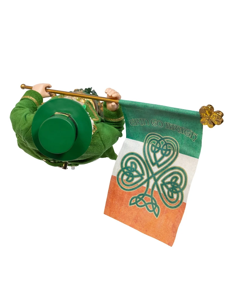 Kurt Adler 11-Inch Fabriche Musical Irish Santa