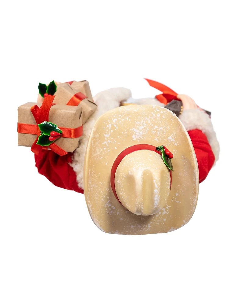 Kurt Adler 11-Inch Fabriche Western Santa with Guitar