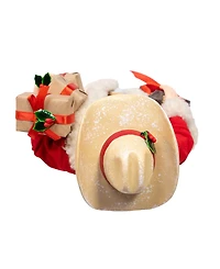 Kurt Adler 11-Inch Fabriche Western Santa with Guitar