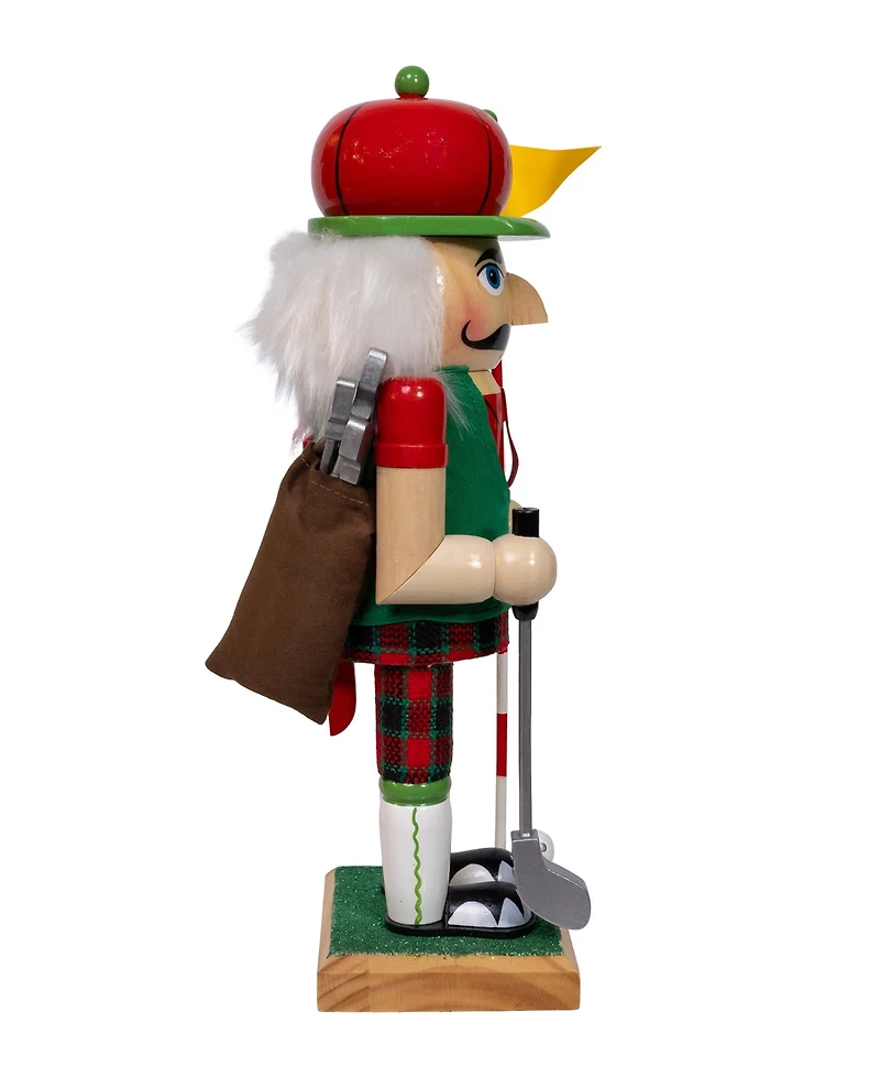 Kurt Adler 12-Inch Wooden Golf Nutcracker