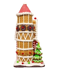 Kurt Adler 12-Inch Battery Operated Led Gingerbread Barn