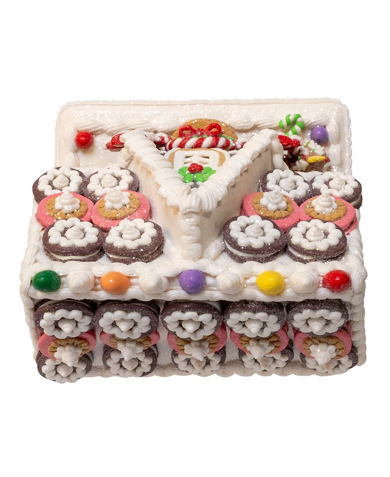 Kurt Adler 9.5-Inch Battery Operated Led Gingerbread Cookie House