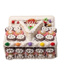 Kurt Adler 9.5-Inch Battery Operated Led Gingerbread Cookie House